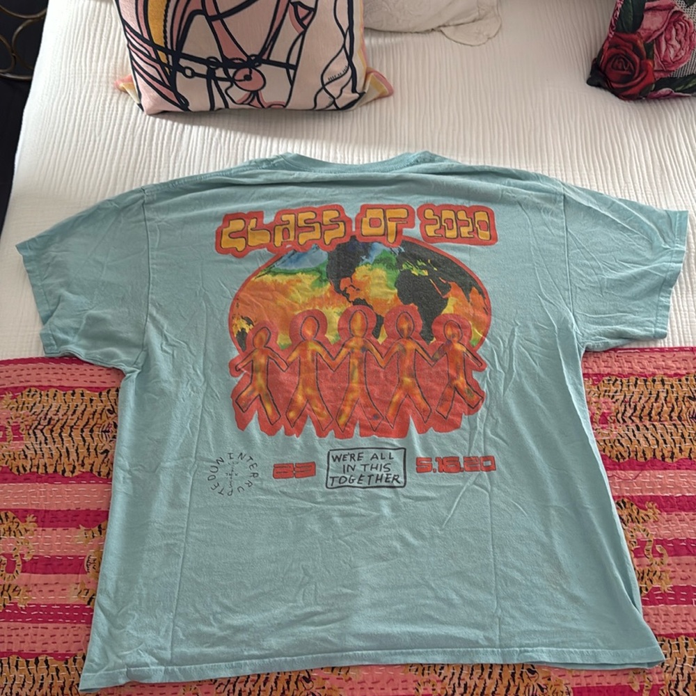 Cactus Jack by Travis Scott Light Blue "Class of 2020" Graphic Tee